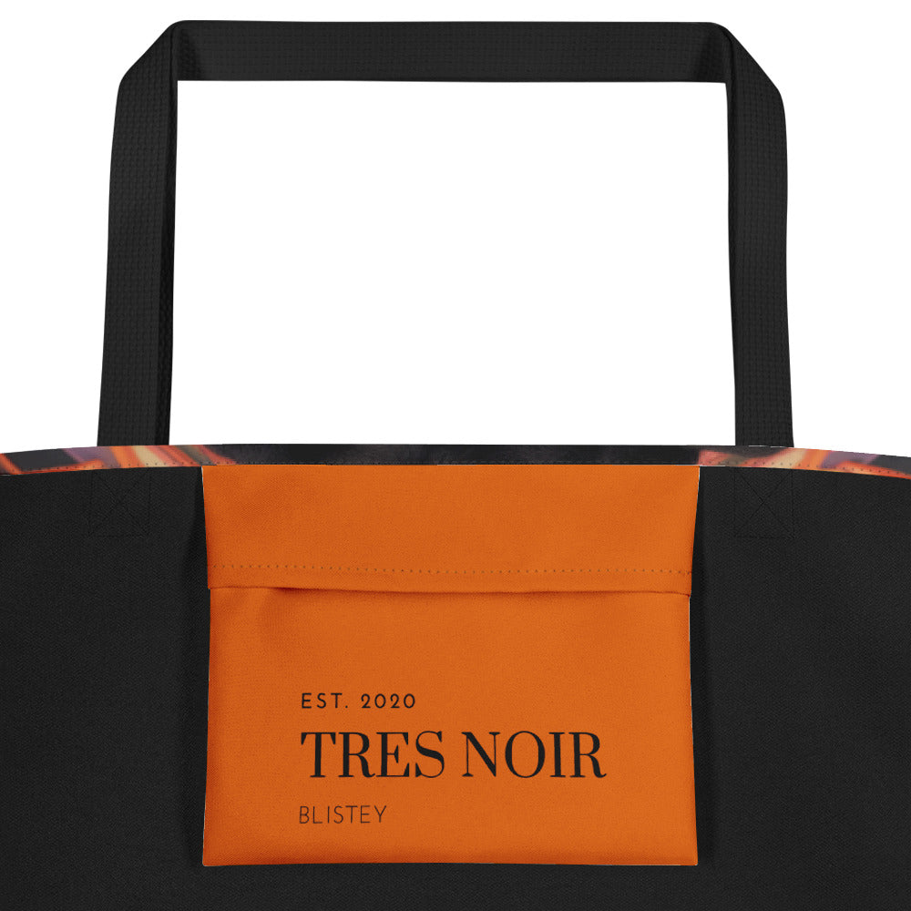Le Tres Noir "Travel" Large Tote Bag