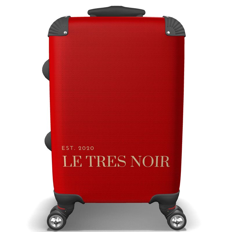 Le Tres Noir Rojo On Luggage