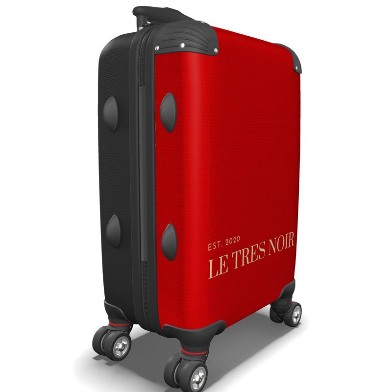 Le Tres Noir Rojo On Luggage